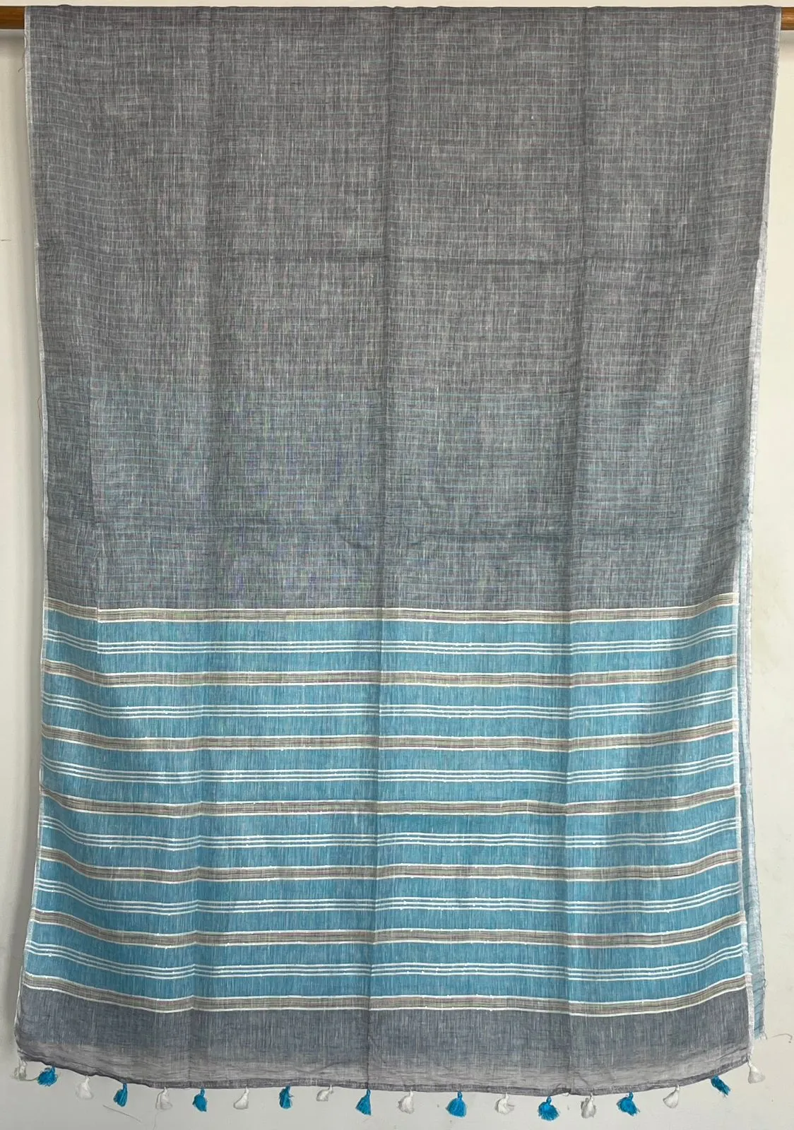 Simple Linen Saree -13564