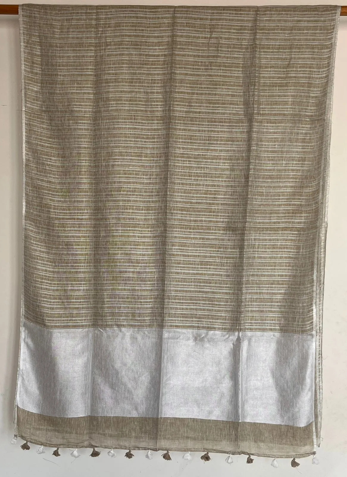 Simple Linen Saree -14474