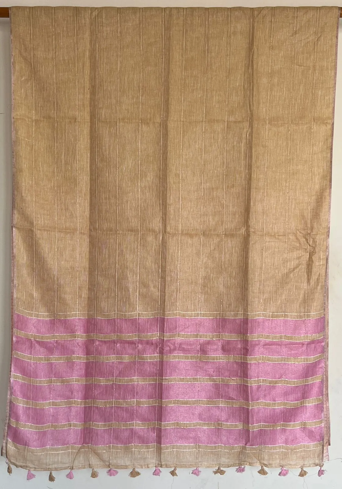 Simple Linen Saree -15475