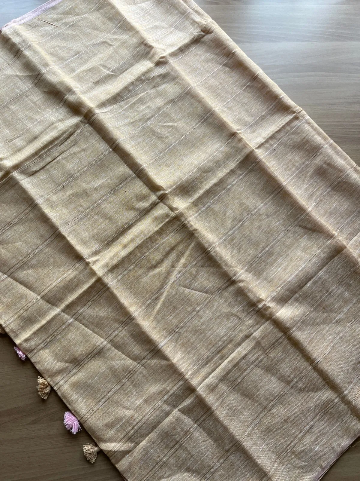 Simple Linen Saree -15475