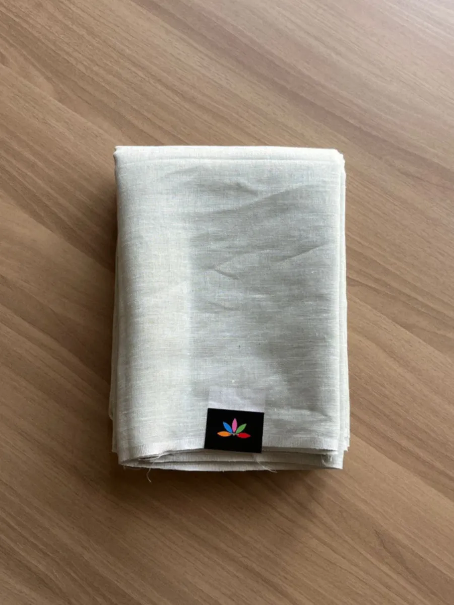 Simple Linen Saree -15478