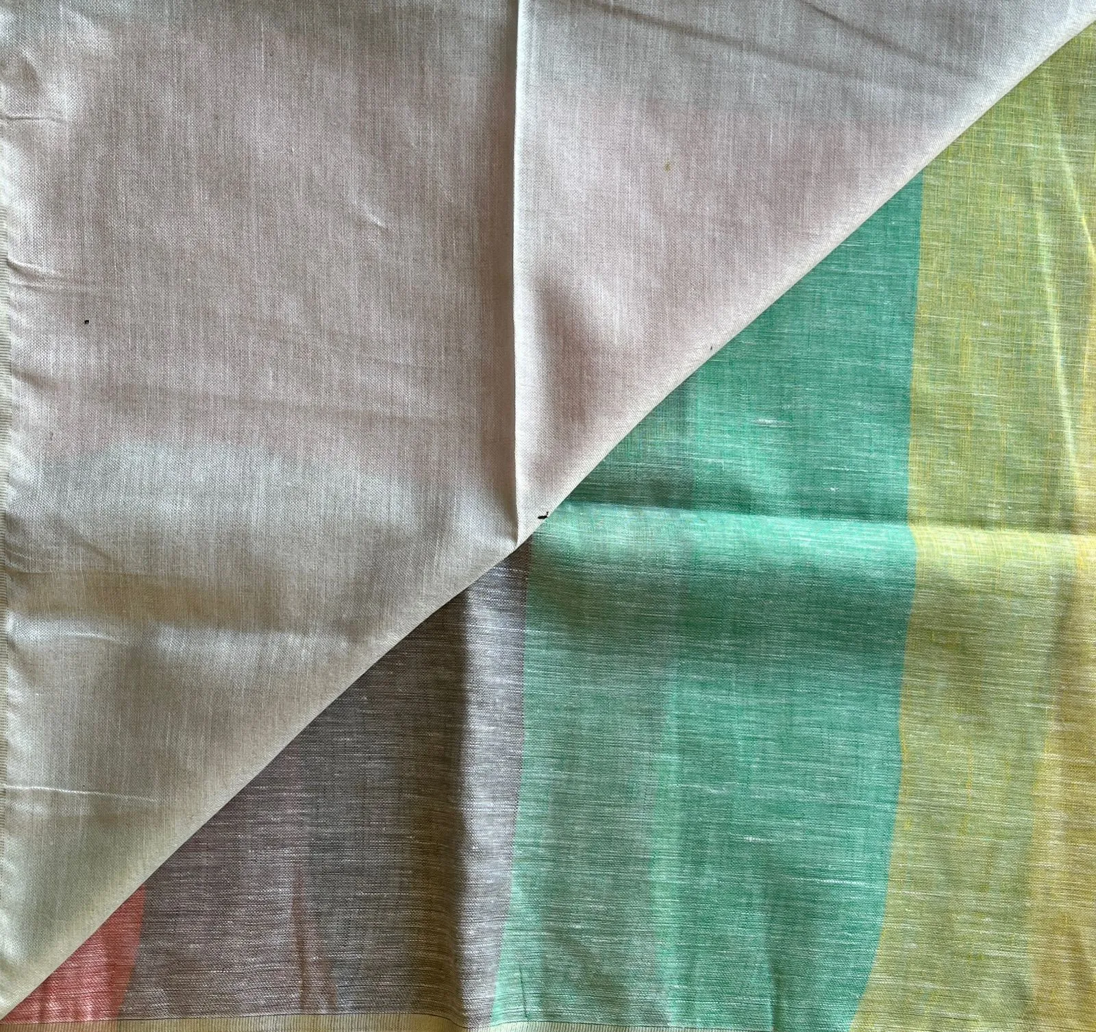 Simple Linen Saree -15531