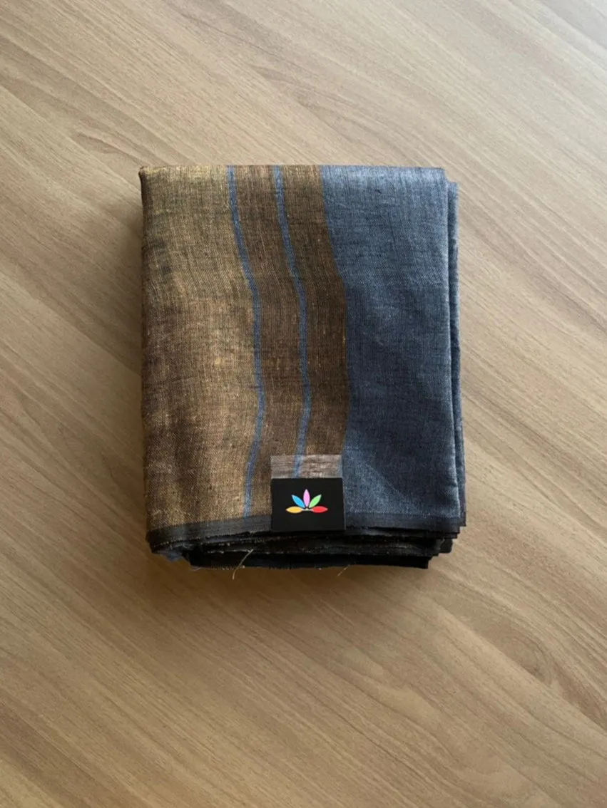 Simple Linen Saree -15548