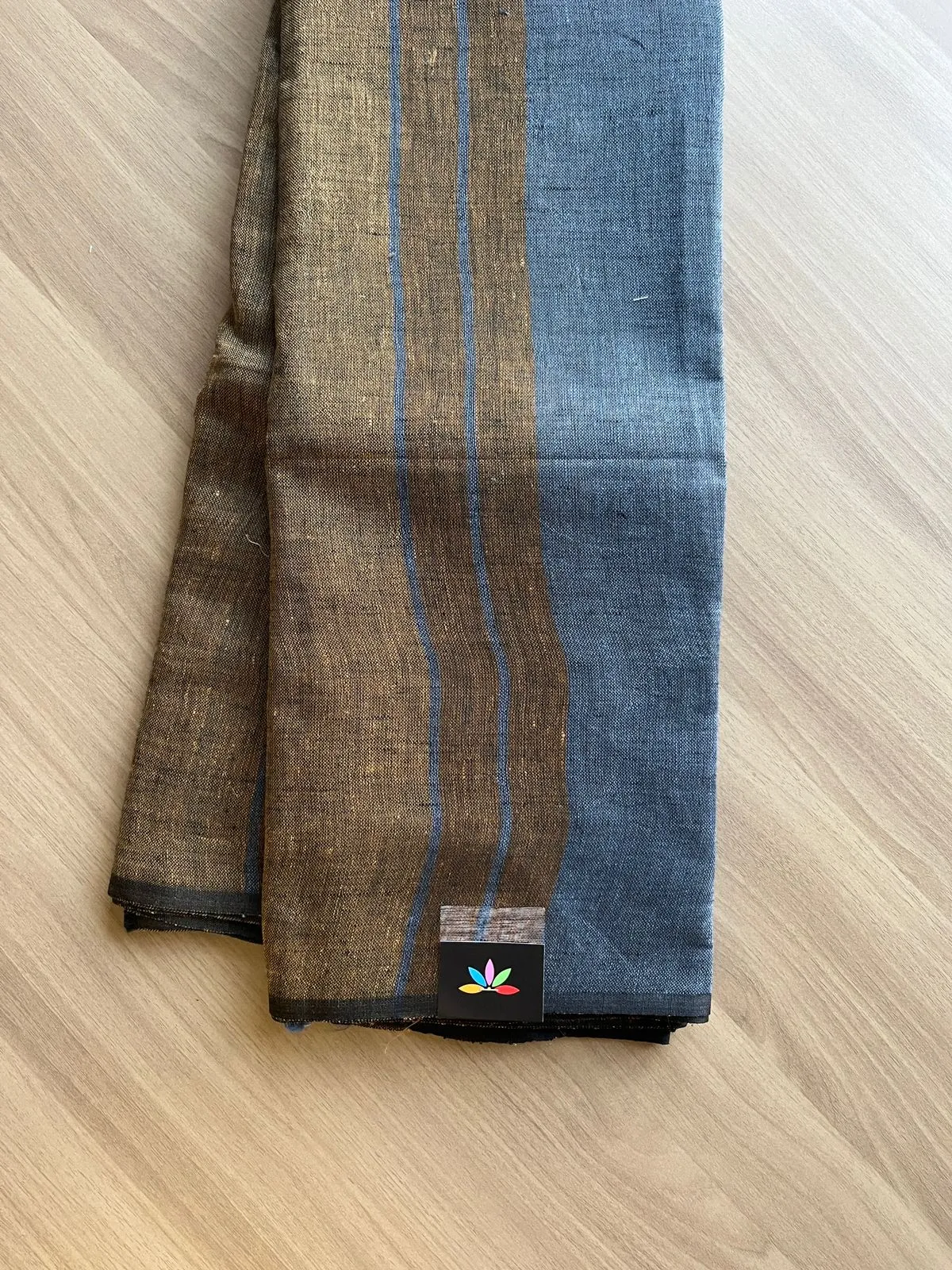 Simple Linen Saree -15548