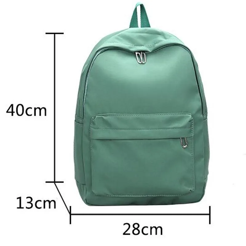 Simple Women Travel Backpack Solid Colour