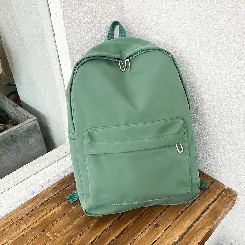Simple Women Travel Backpack Solid Colour