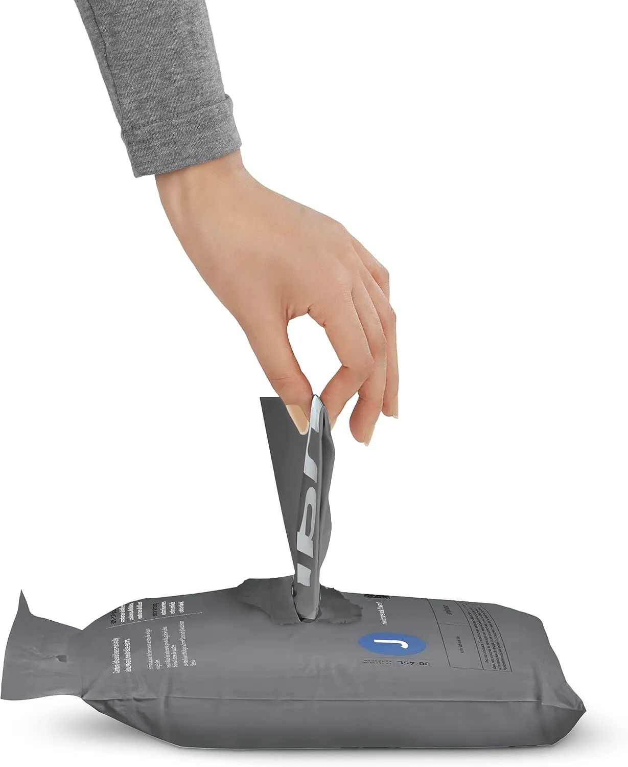 simplehuman Code J 200 Count, Genuine Odorsorb Custom Fit Liners, Drawstring Odor Absorbing Trash Bags in Dispenser Packs, 30-45 Liter / 8-12 Gallon
