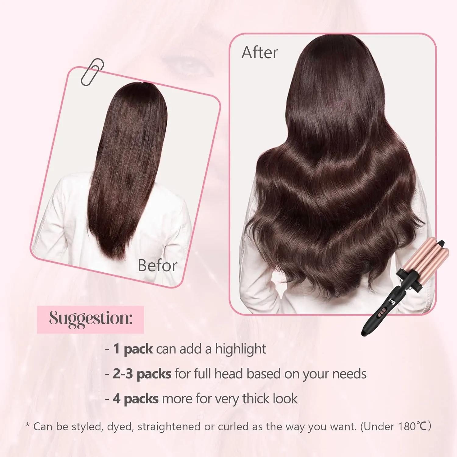 Sixstarhair Red Brown Tape in Hair Extensions 100 Remy Human Hair Tape in Hair Extensions with Double Sided Tape [Color 30 Medium Auburn 16inch]