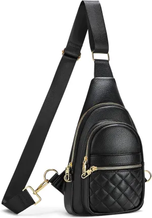 Sling Bag for Women Crossbody Leather Fanny Packs Chest Bag Fashion Sling Backpack Travel JASGOOD
