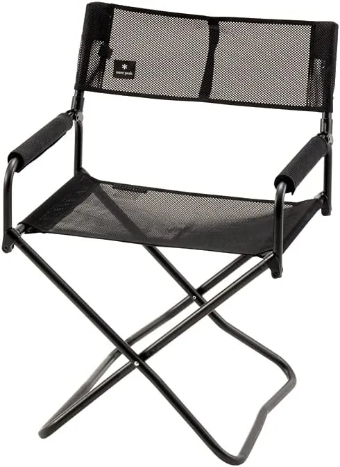 Snow Peak Mesh Folding Chair - Folding Camping Chair for Camping, Hiking & More - Outdoor Mesh Chair Perfect for Patios - Lightweight & Portable Camping Equipment
