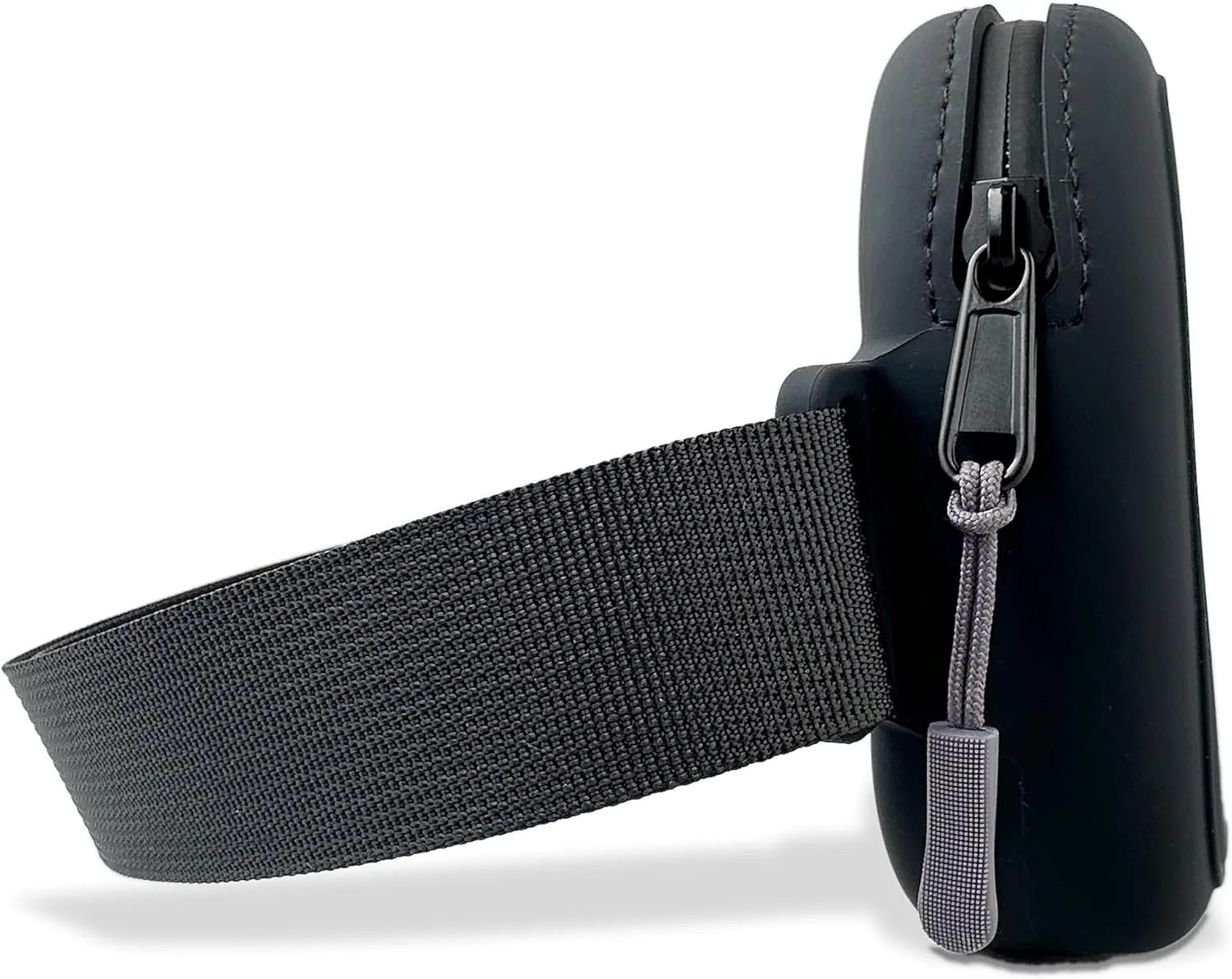 Soft-Touch Silicone Water-Resistant Fanny Pack – Lightweight Crossbody Waist Bag for Everyday Essentials, Travel, Workouts, Beach & Festivals (Charcoal)