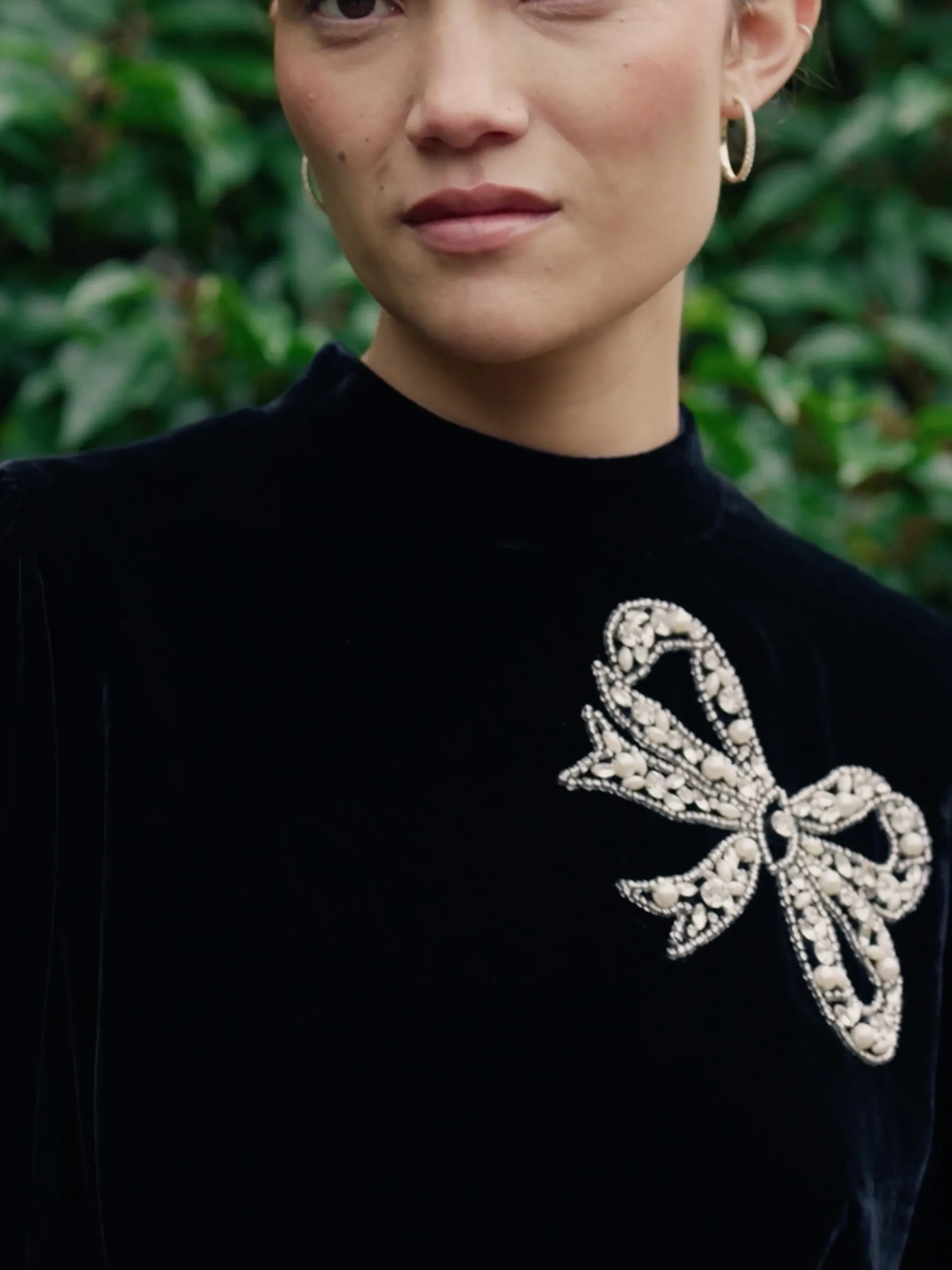 Sonia embellished black dress