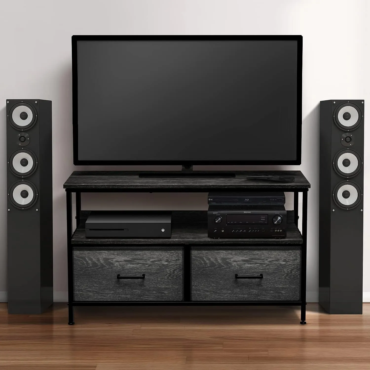 Sorbus TV Stand Dresser with 2 Drawers - Television Riser Chest with Storage - Bedroom, Living Room, Closet, & Dorm Furniture