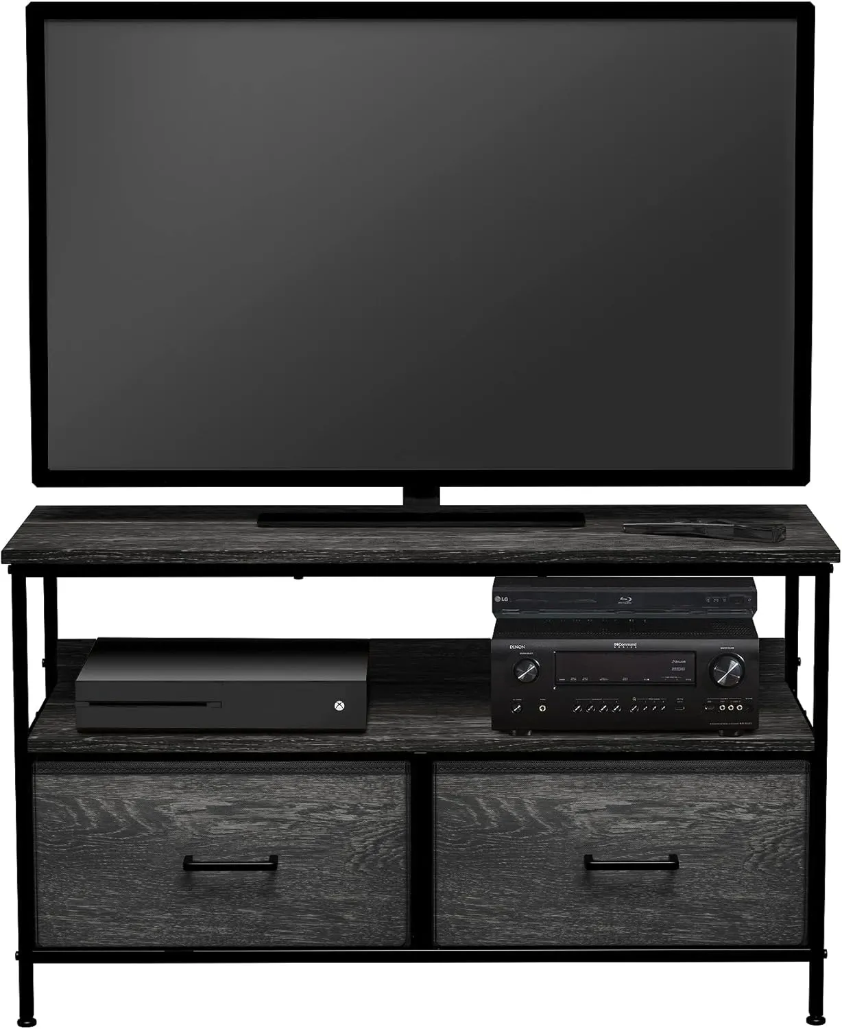 Sorbus TV Stand Dresser with 2 Drawers - Television Riser Chest with Storage - Bedroom, Living Room, Closet, & Dorm Furniture