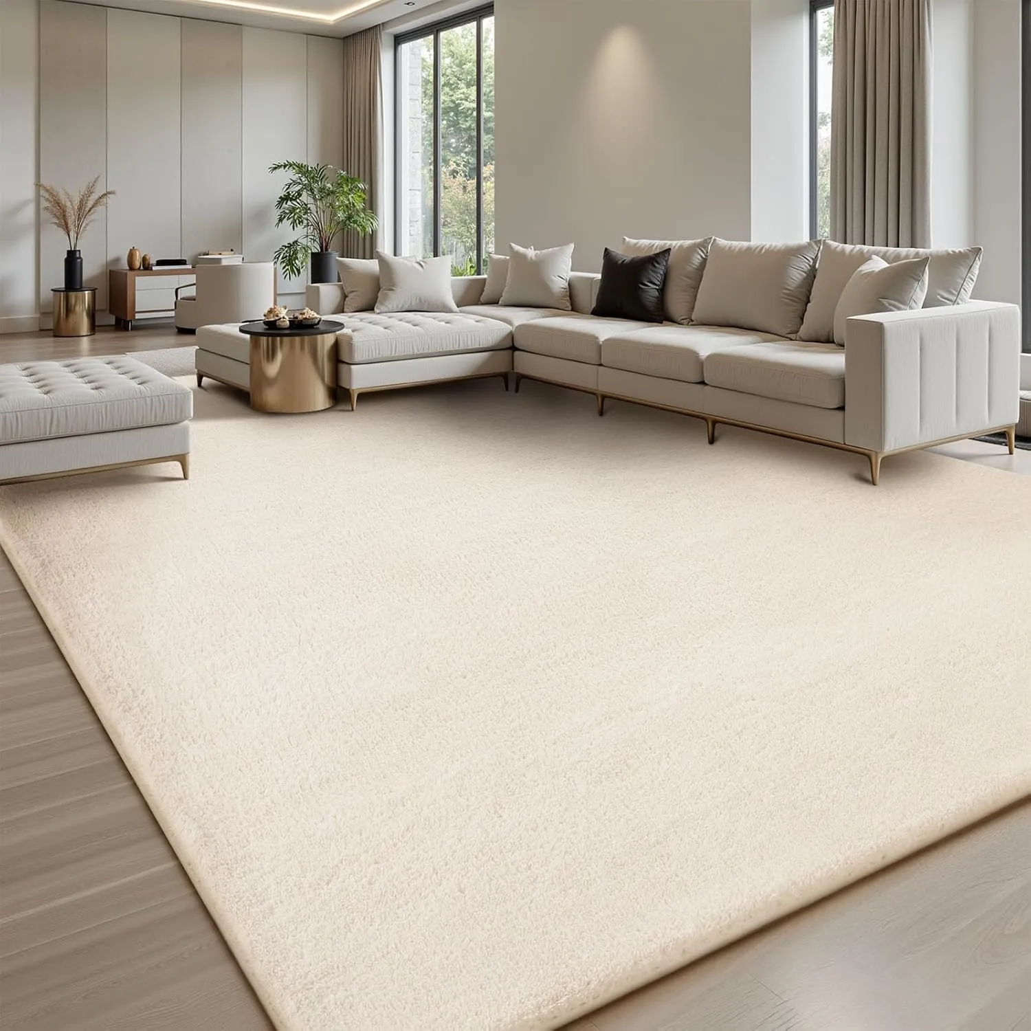 Sour Lemon 8x10 Area Rugs for Living Room, Soft Large Area Rug Fluffy Rugs for Bedroom，Machine Washable Area Rug Non Slip Carpet Rug for Living Room Playroom Kids Room Home Decor