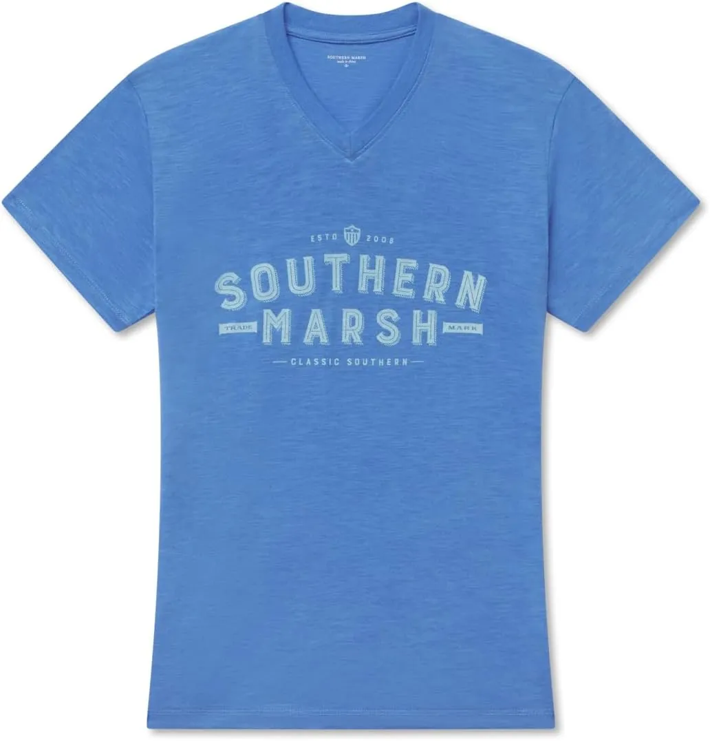 Southern Marsh Danielle V Neck Tee - Slub