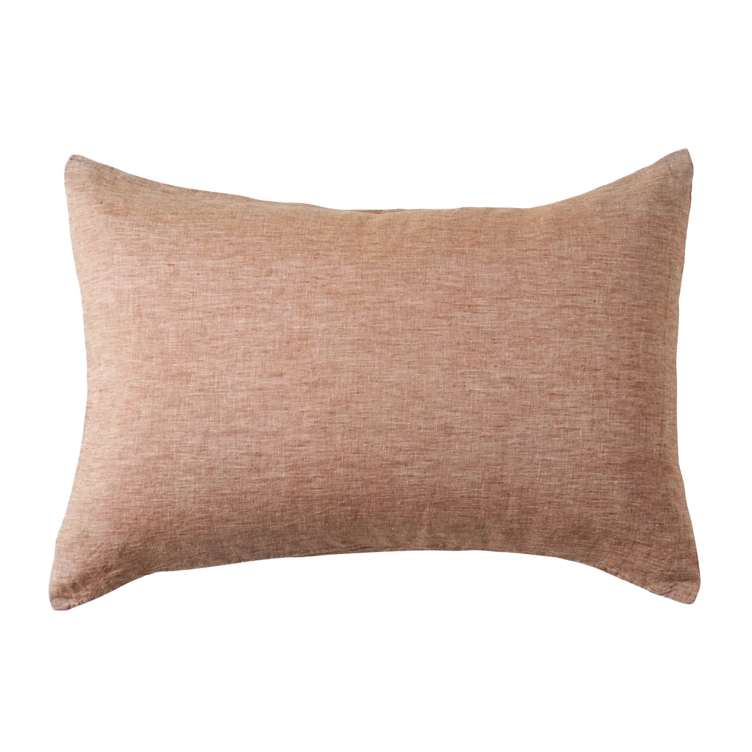 SOW marl linen pillowcase set standard cinnamon