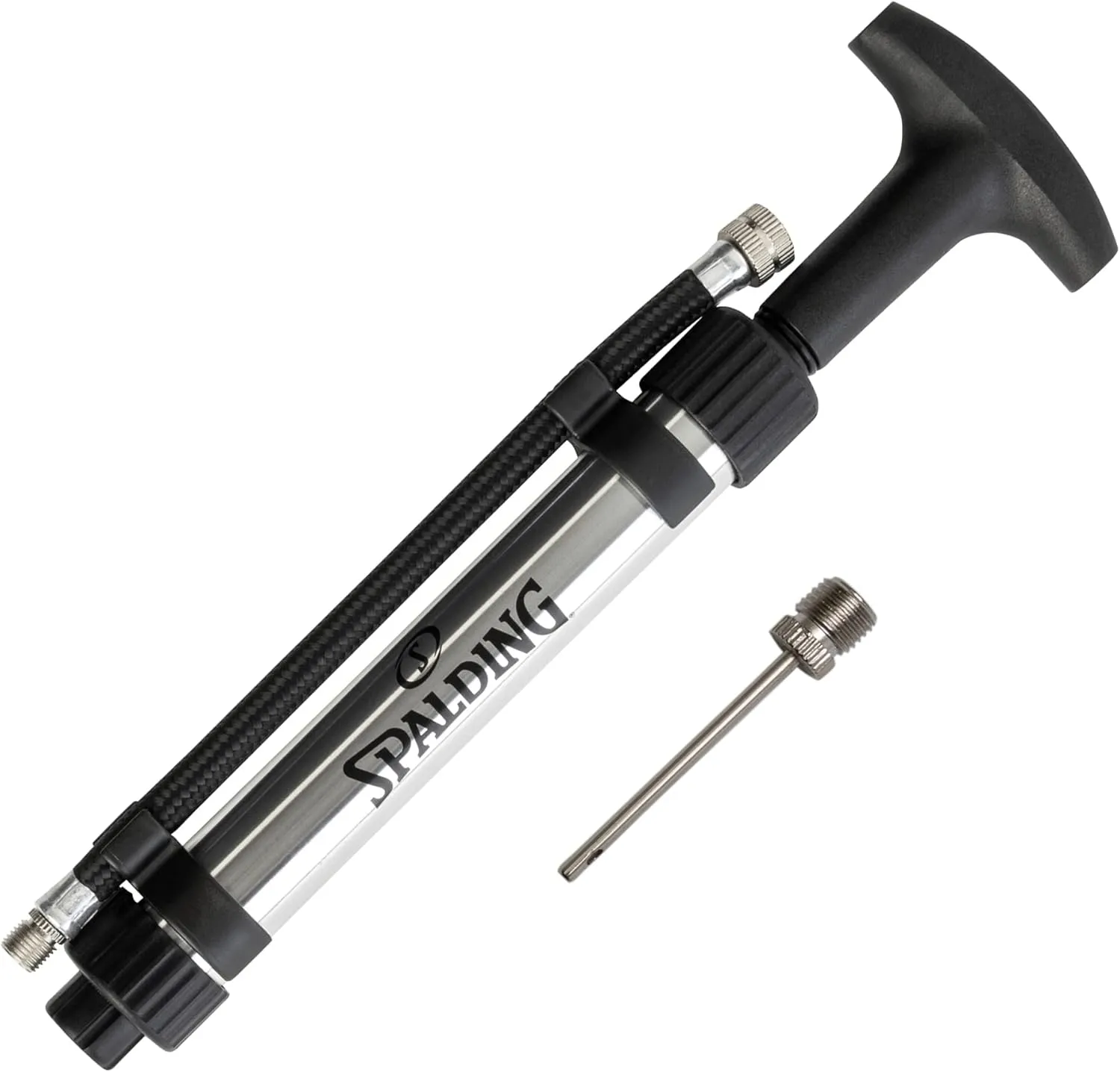Spalding 6" Dual Action Chrome Pump