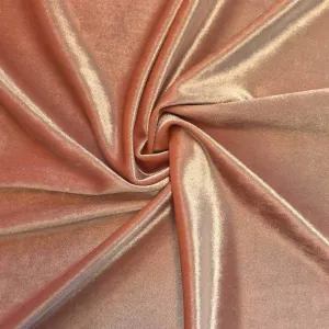 Spandex Stretch Velvet Fabric (Blush, 1 Yard)