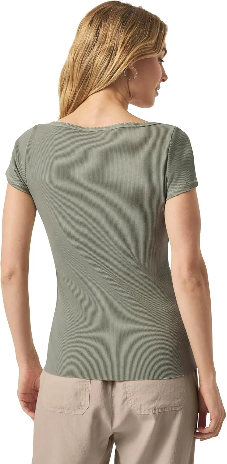 Splendid Women's Posie Scoop Neck Short Sleeve Tee