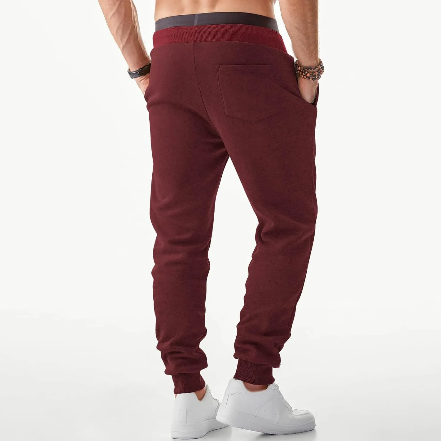 Sports Outdoor Sweatpants Men Hiking Baggy Pants Plain Workout Pants Leisure Stretch Pants Classic Work Pants