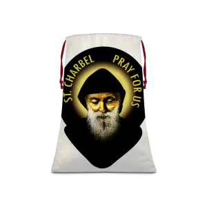 St Charbel Linen Drawstring Sack