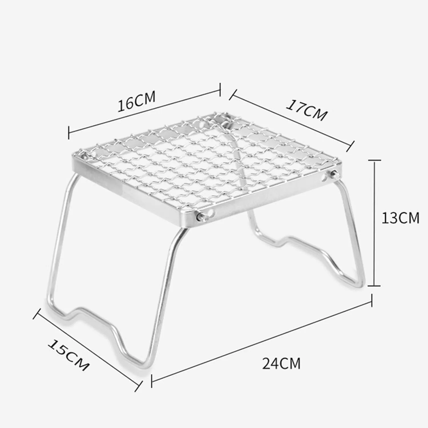 Stainless Steel Campfire Grill Grate with Foldable Legs Adjustable Air Valve BBQ Campfire Stand Portable Grill Grid for Outdoor Cooking,Gas Fuel Camping Picnic Hiking Fishing