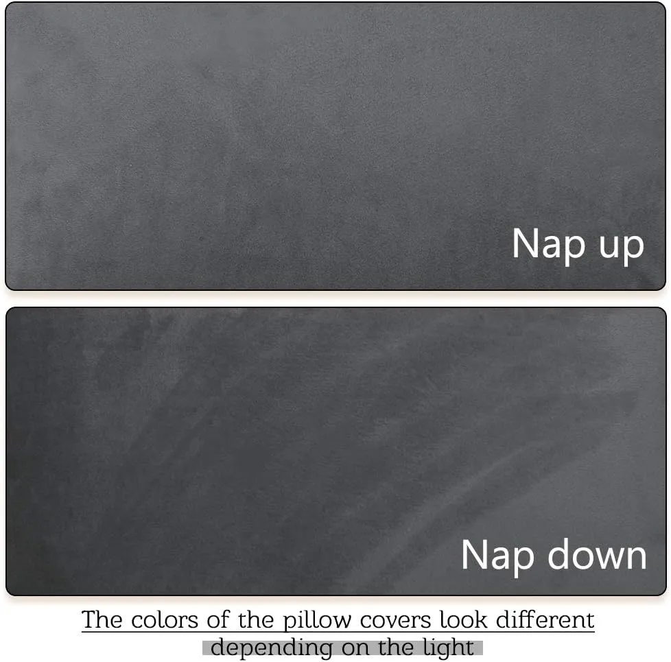 StangH Grey Body Pillow Cover, Body Pillowcase for Adults Pregnant Women, Luxury Soft Velvet Pillowcase Cover with Hidden Zipper Closure for Sofa/Couch/Bed Decorative, 20x54 inches, 1 Pc