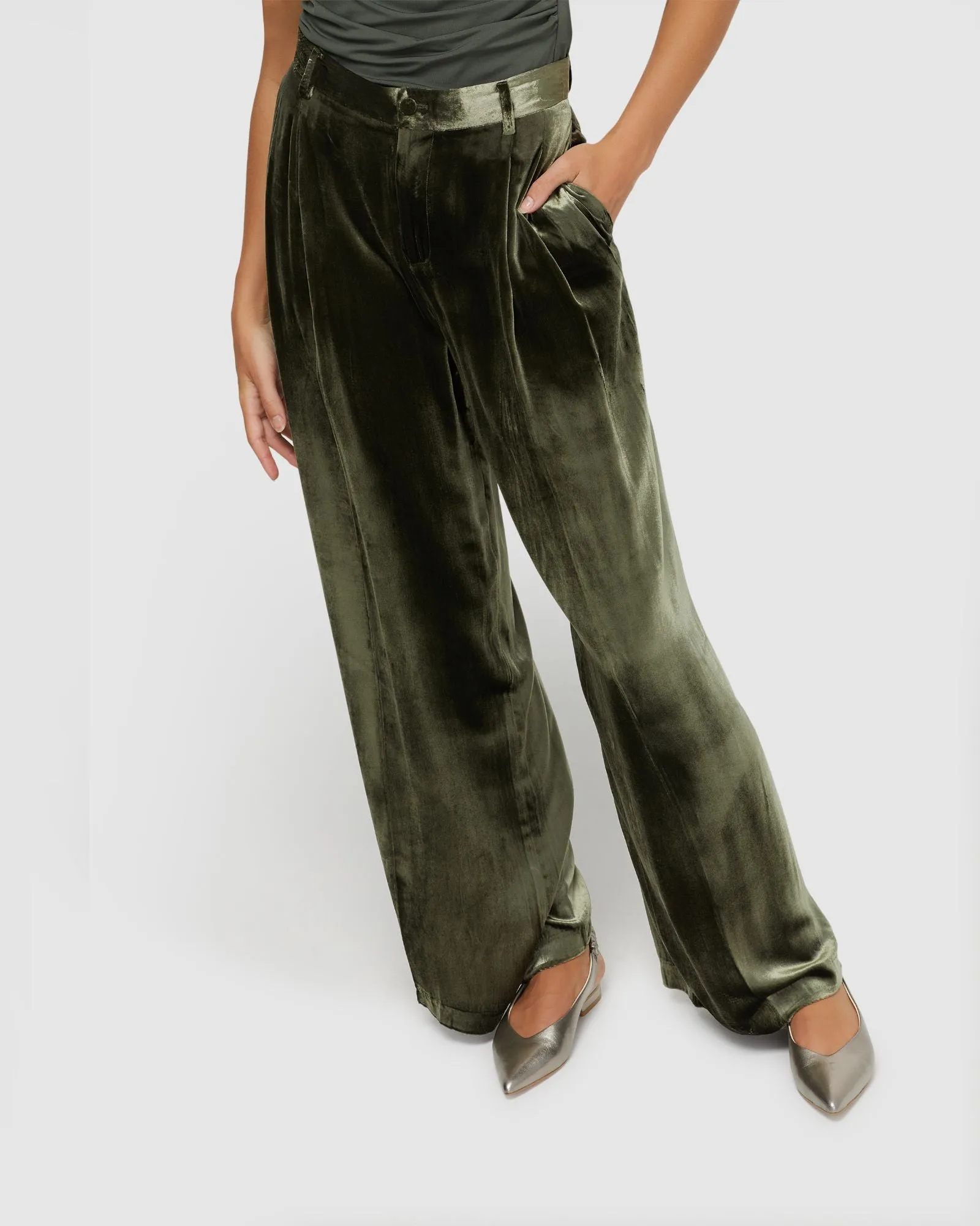 Stella Silky Velvet Pants