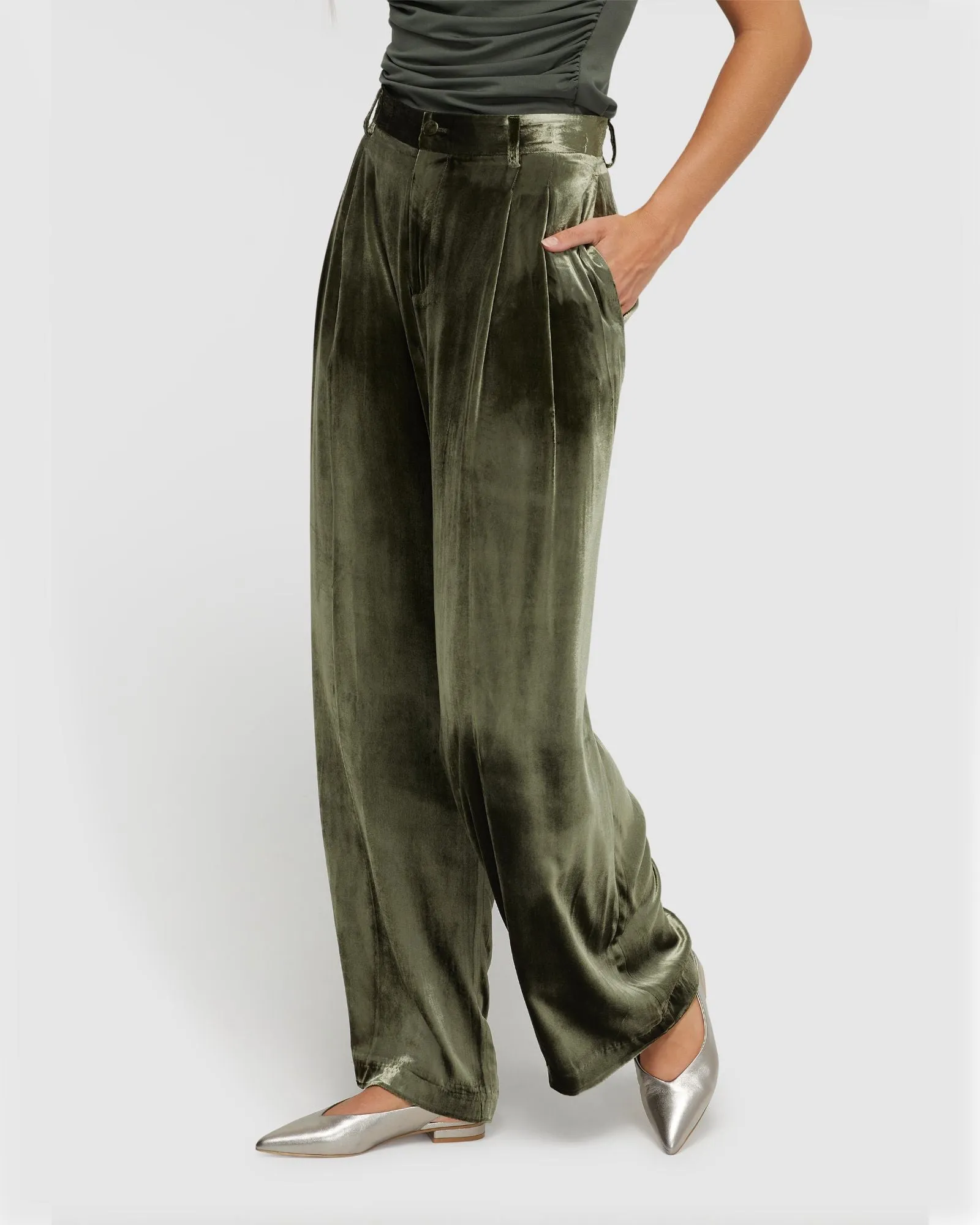 Stella Silky Velvet Pants