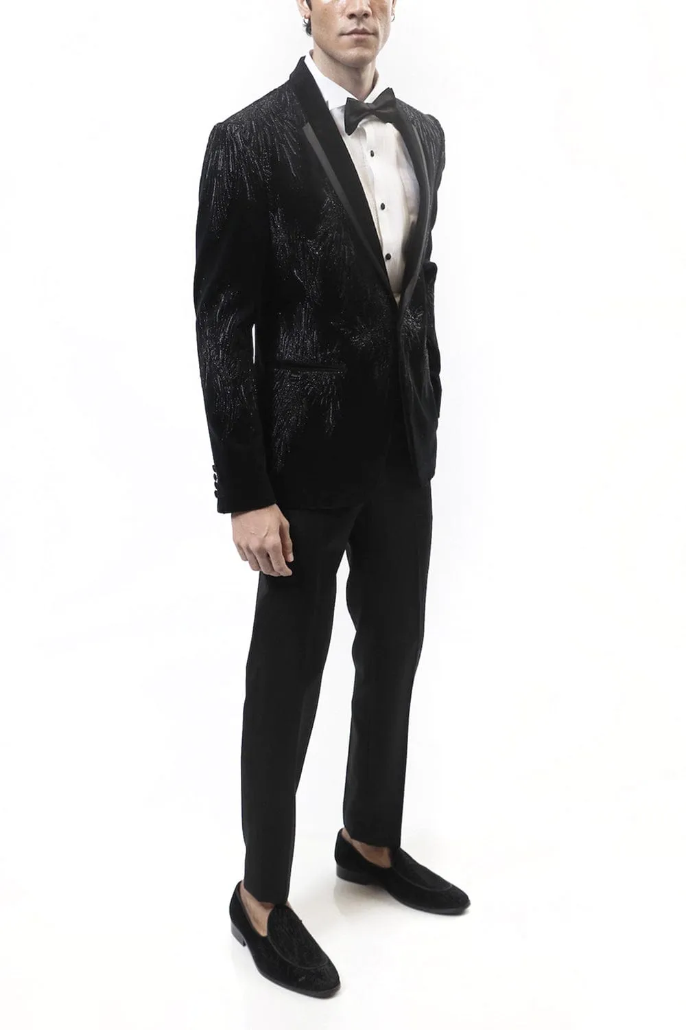 Steren Noir Embellished Tuxedo