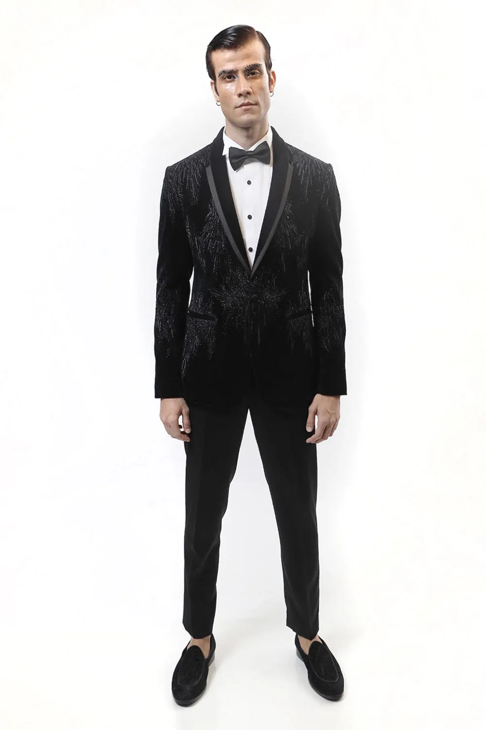 Steren Noir Embellished Tuxedo