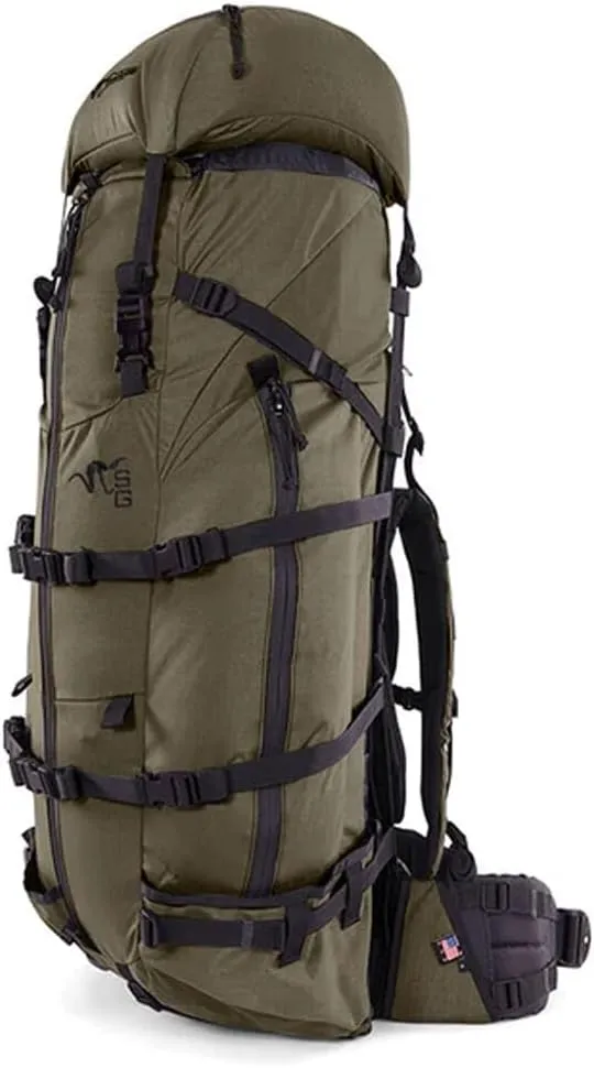 Stone Glacier Sky Talus 6900 Hunting Pack with Krux Frame, 6,400 Cubic Inch, Ranger Short, Hydration Compatible, Cordura 500, Xpac Fabric (50143-RG-S)