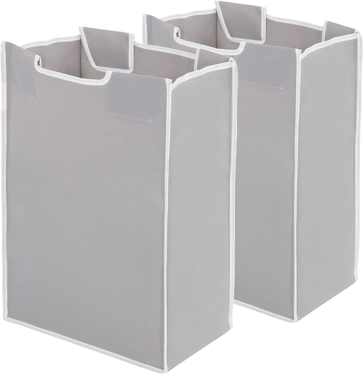 STORAGE MANIAC 2 Pack Laundry Sorter Replacement Bags, No Hangers, Laundry Hamper Cart Removable Replacement Bags, Laundry Storage Organizer Replacement Bags, Gray