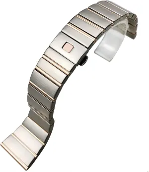 Strap Mesh Steel Strap Adjustable Folding Clasp Men's Strap Replacement Bracelet 20/22/24Mm /20Mm/Gold Black