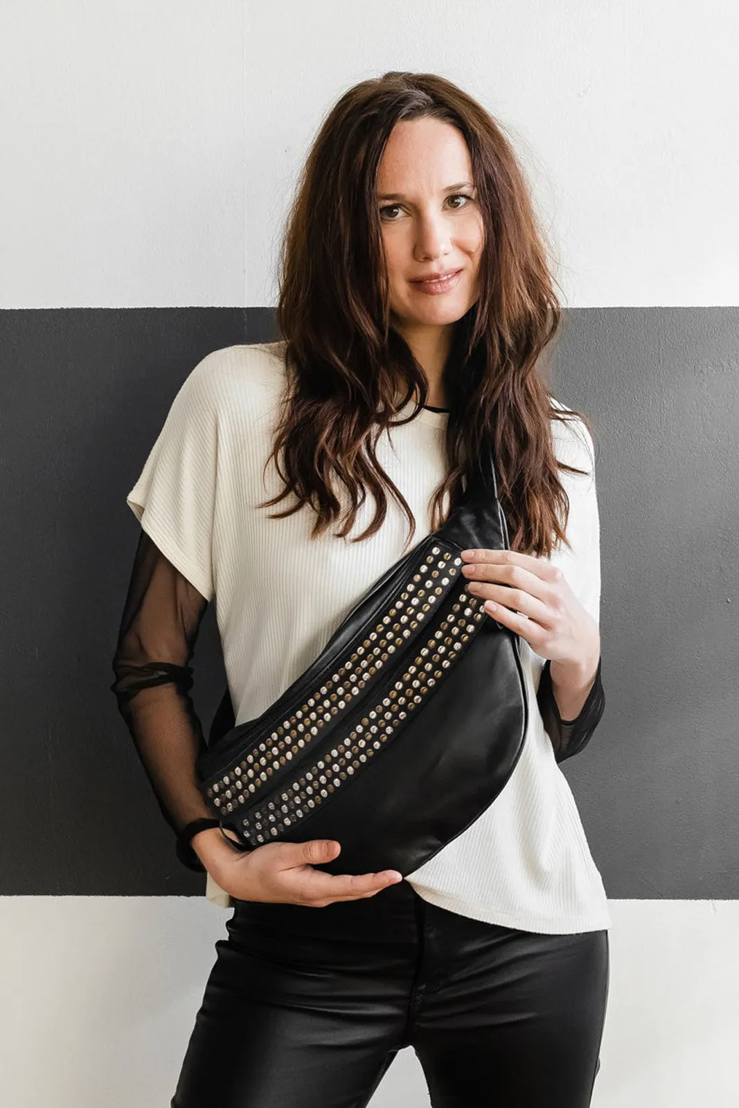 Studded Cross Body Bag