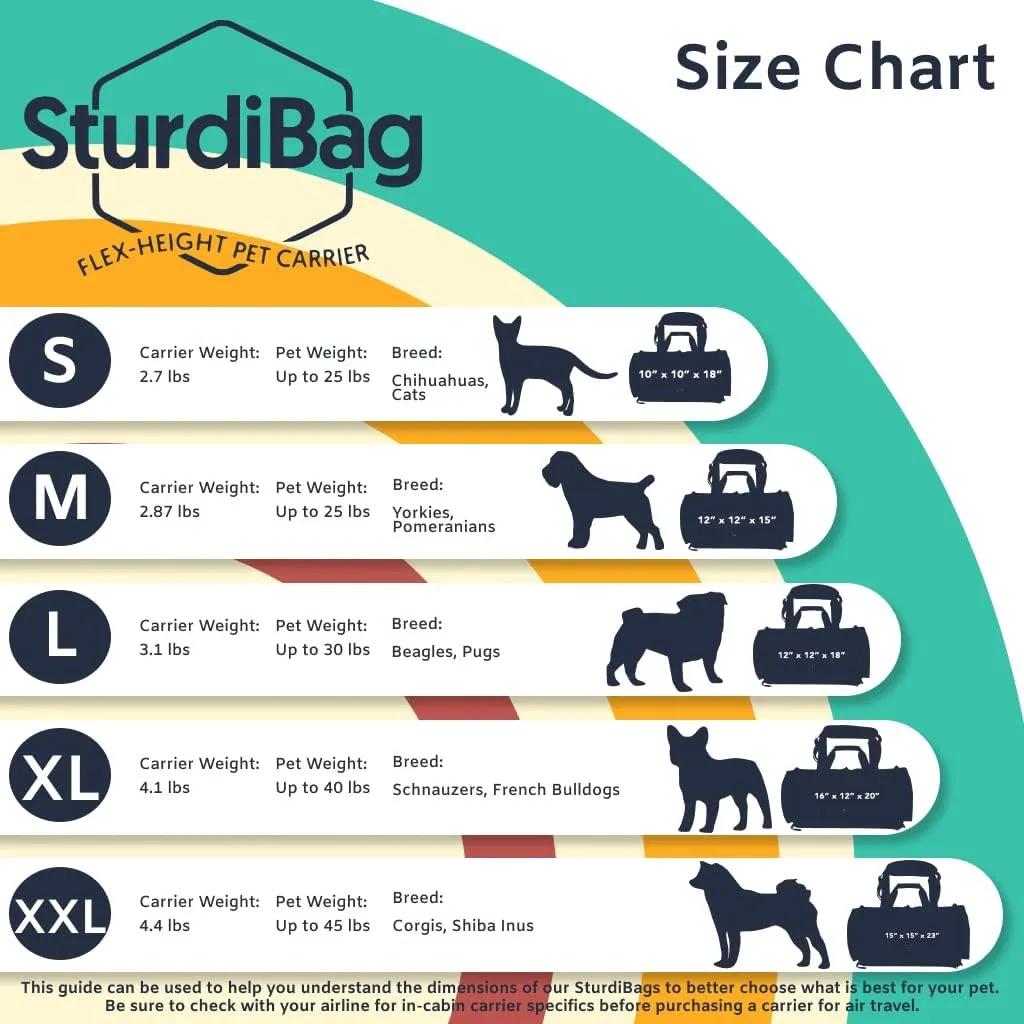 Sturdi Products SturdiBag Double Sided Divided Pet Carrier, X-Large, Earthy Tan