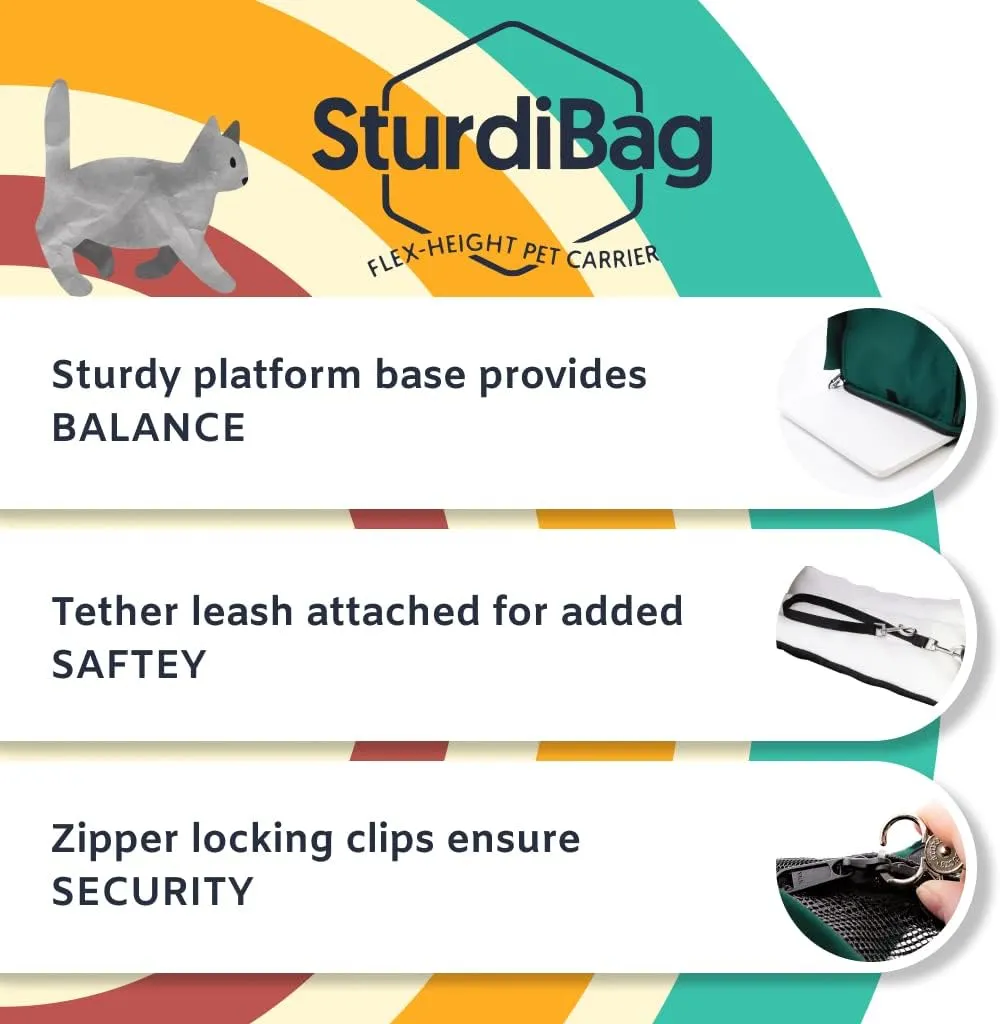 Sturdi Products SturdiBag Double Sided Divided Pet Carrier, X-Large, Earthy Tan