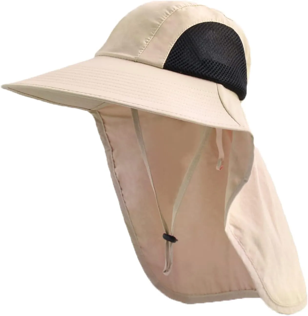 Sun Hat for Men Women with Neck Flap,UPF 50  UV Protective Hiking Fishing Hats
