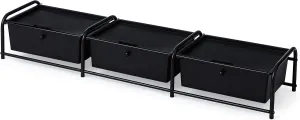 Suprima® Underbed Storage - Lidded 3 Section - Black