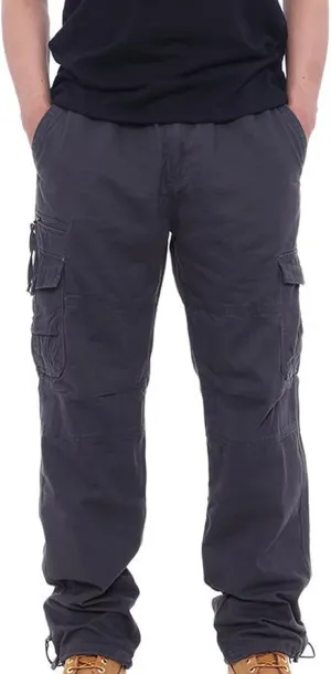 Tactical Pants for Men Utility Long Palazzo Cargo Pants Military Ripstop Work Streetwear with Multiple Pockets
