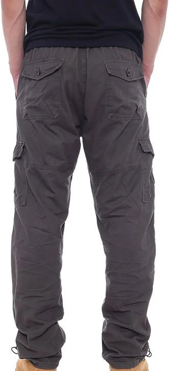 Tactical Pants for Men Utility Long Palazzo Cargo Pants Military Ripstop Work Streetwear with Multiple Pockets