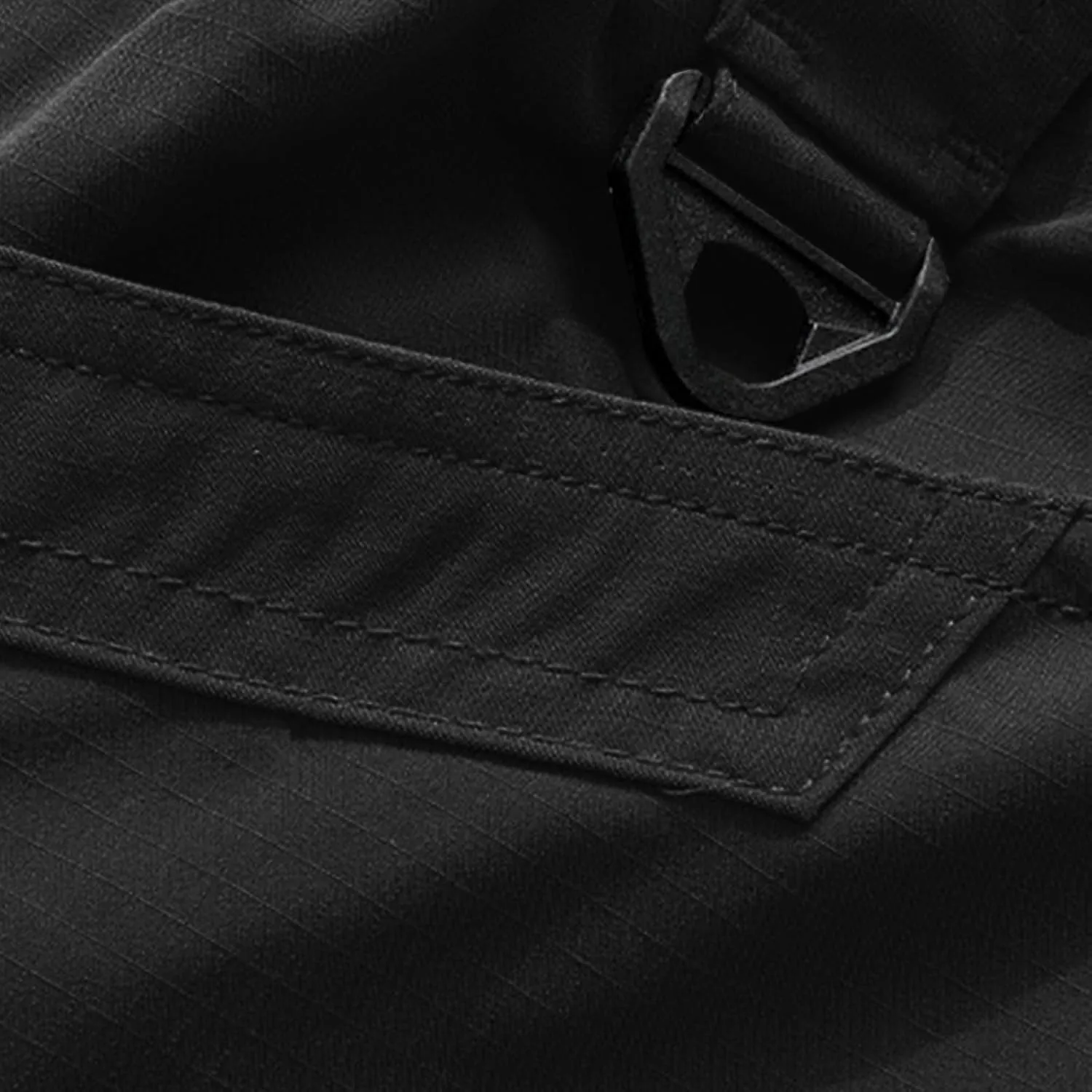 Tactical Work Pants for Men Construction Multi-Pockets Zipper Cargo Pants Solid Color Straight Casual Pants