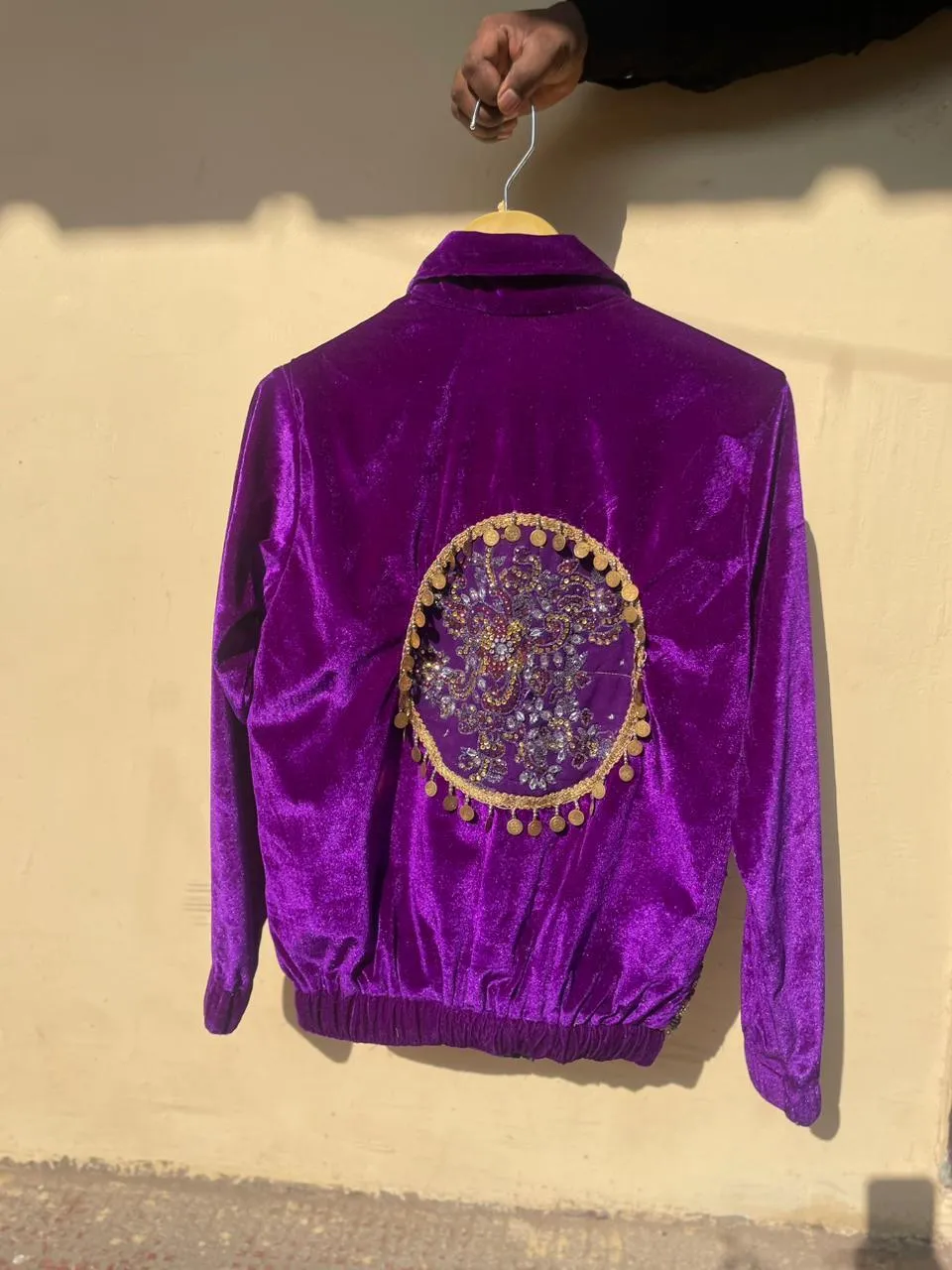 ‘Taj’ Velvet  Embellished Jacket