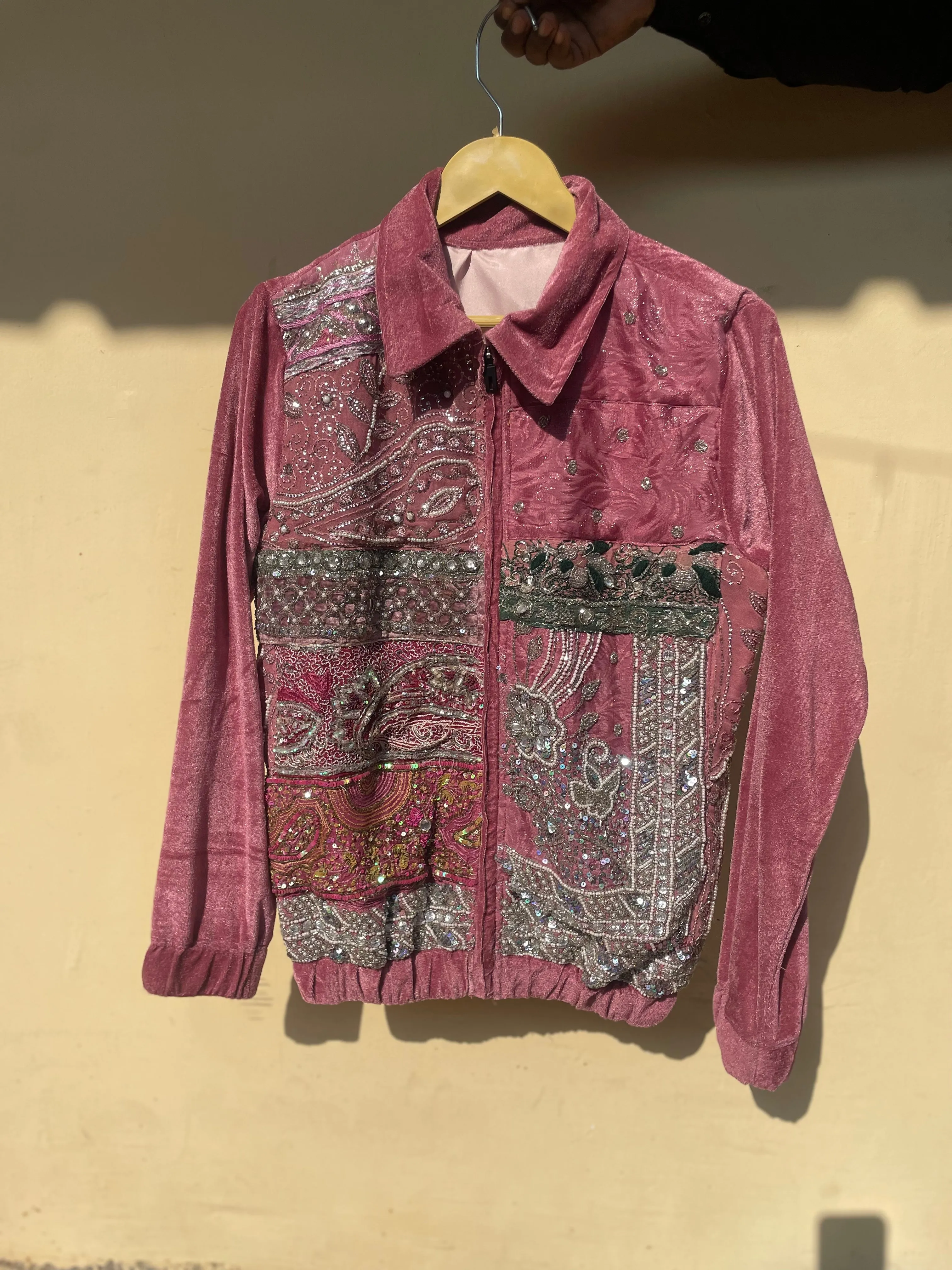‘Taj’ Velvet  Embellished Jacket