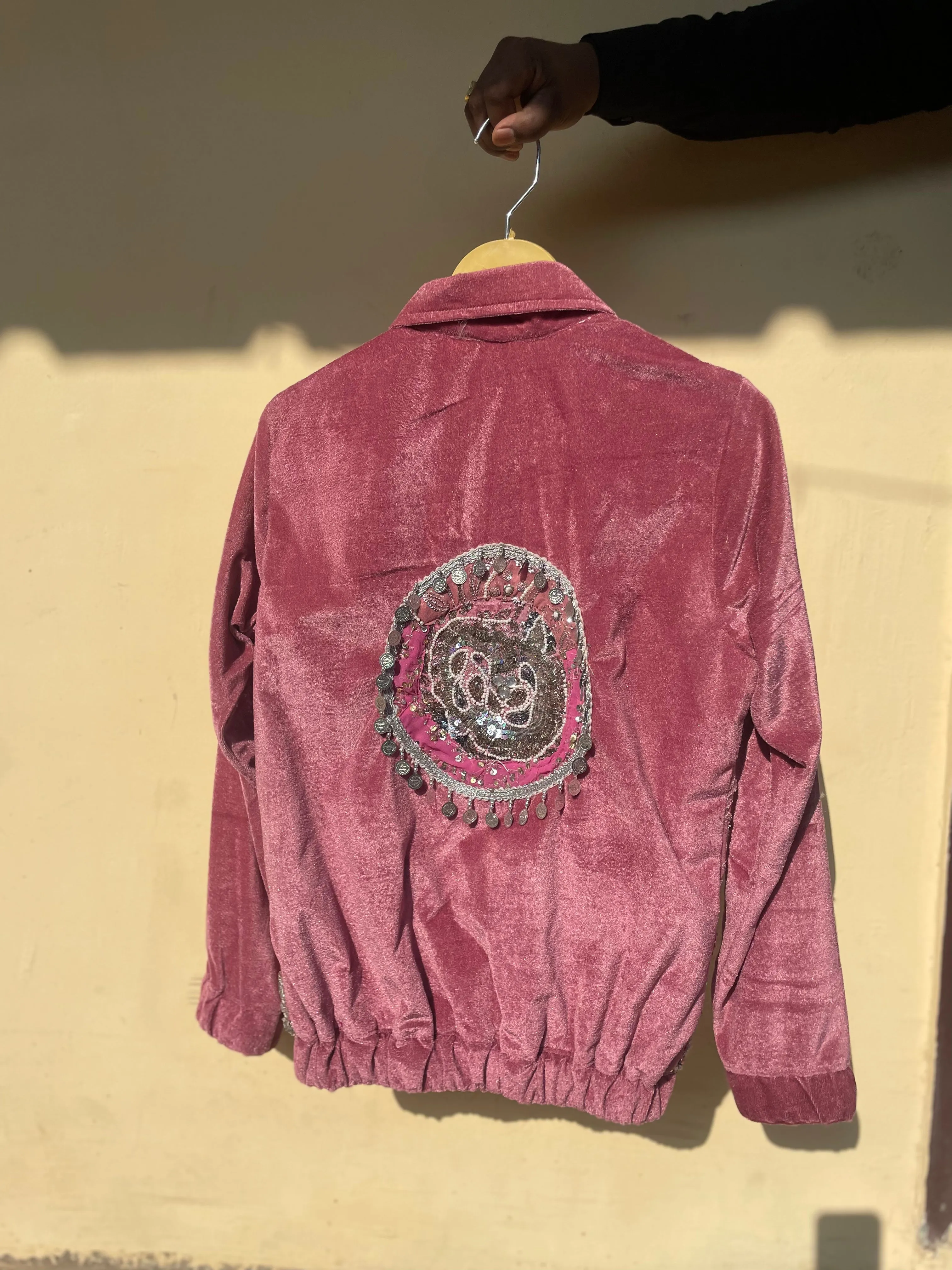 ‘Taj’ Velvet  Embellished Jacket