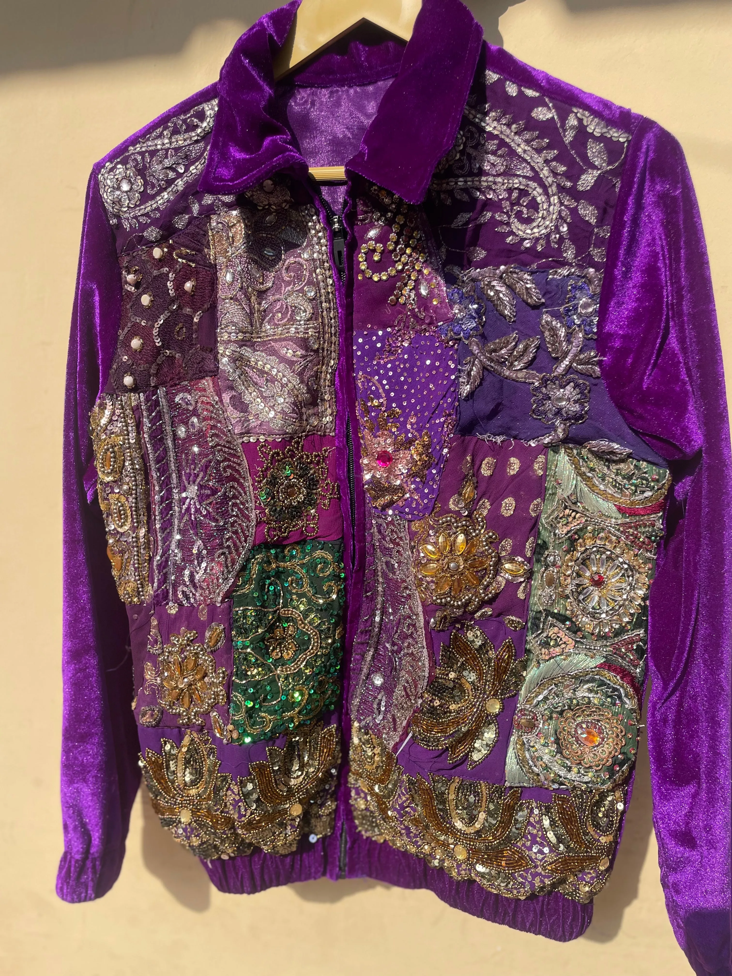 ‘Taj’ Velvet  Embellished Jacket