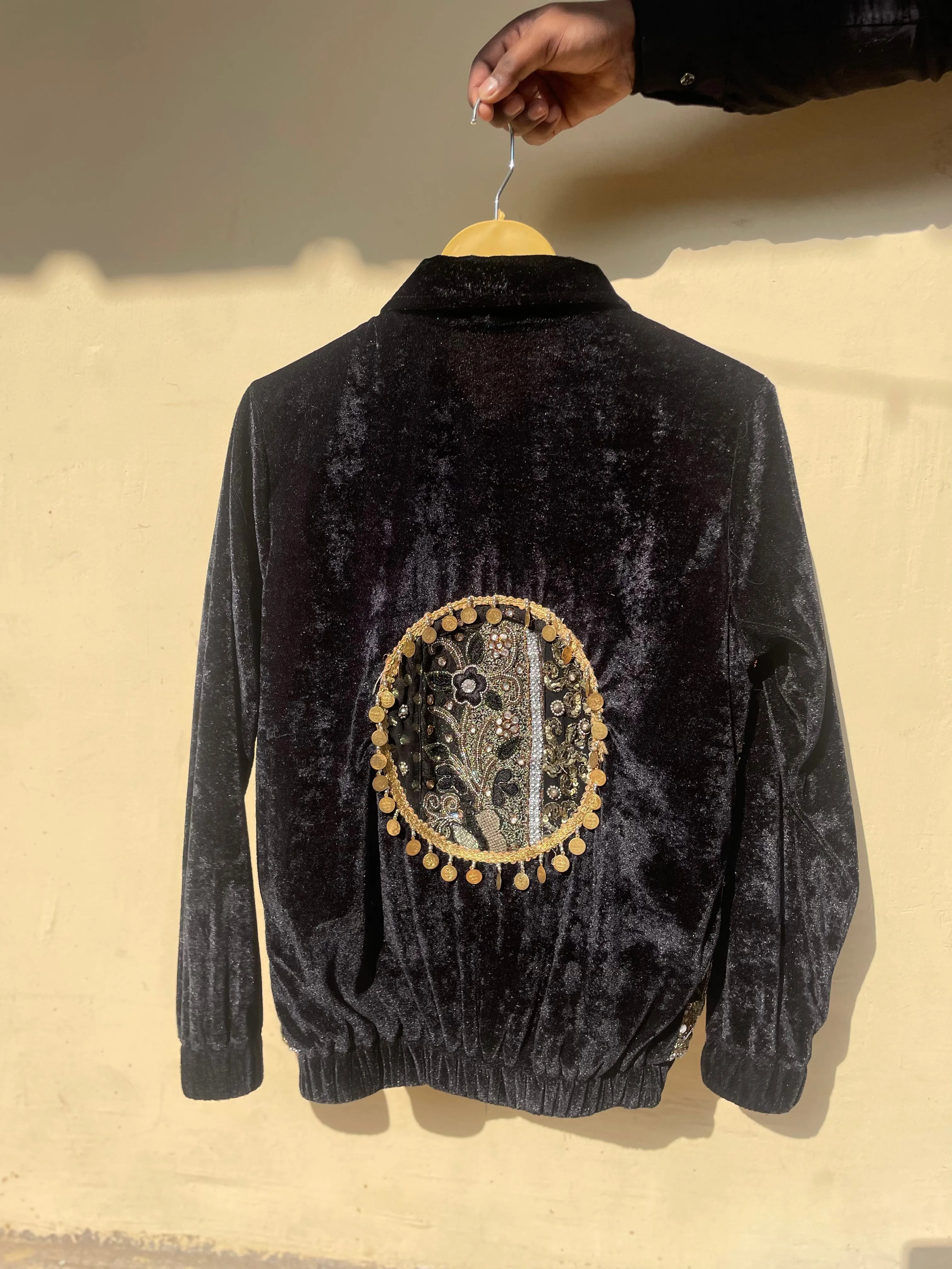 ‘Taj’ Velvet  Embellished Jacket