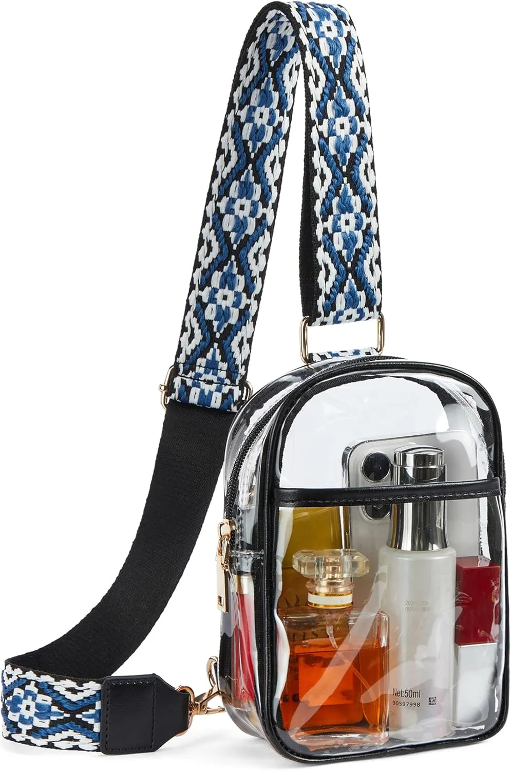 Telena Clear Bag for Stadium Events Women's Clear Purses for Women Stadium Crossbody Bag