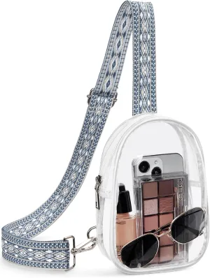 Telena Clear Bag for Stadium Events Women's Clear Purses for Women Stadium Crossbody Bag